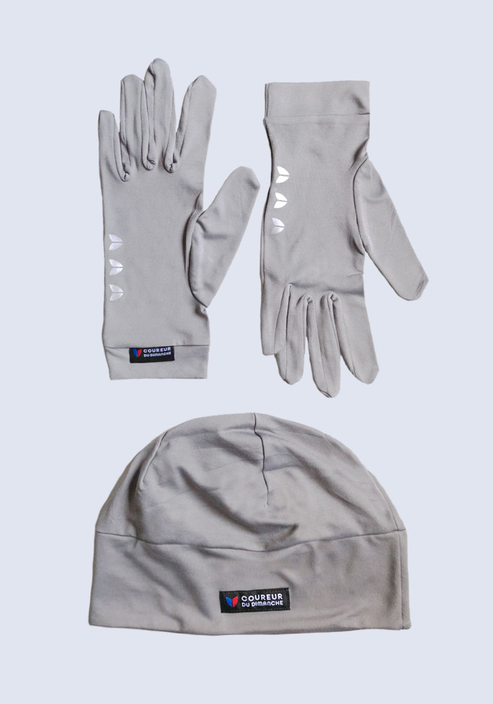 Pack Bonnet & Gants - Gris