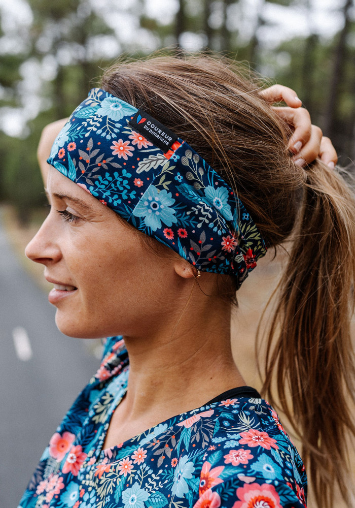 Bandana foulard rouge à taches blanches pour femme - Bandana Avenue