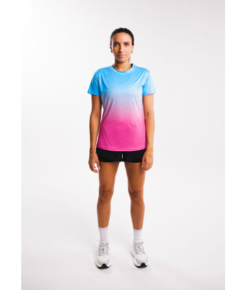 T-shirt Active Dégradé Bleu F
