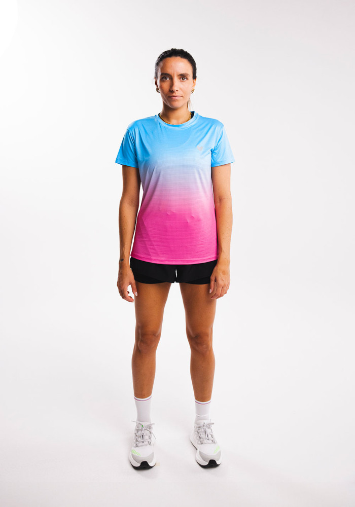 T-shirt Active Dégradé Bleu F