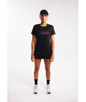 T-shirt Active Noir Logo Tricolore F