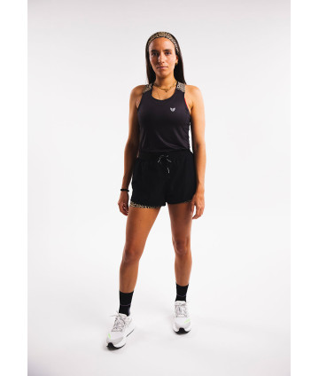 Débardeur Active Noir Léopard F