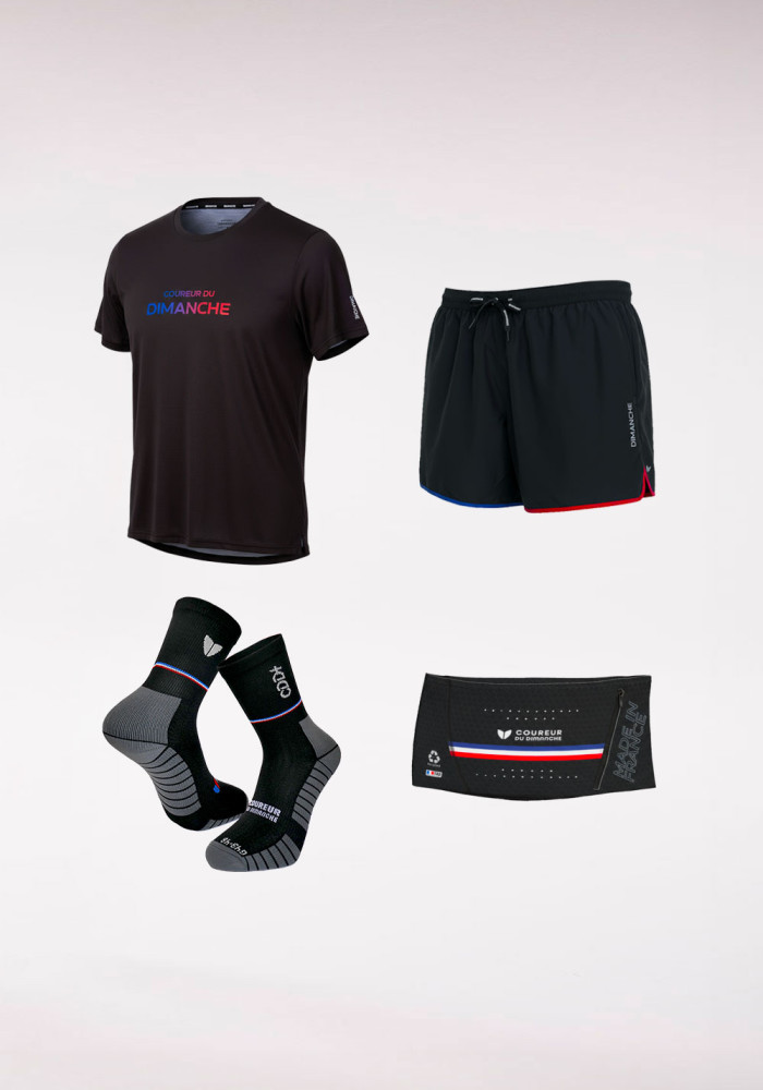 Pack Noir Logo Tricolore H