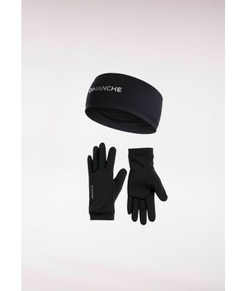 Pack Gants + Bandeau - Noir