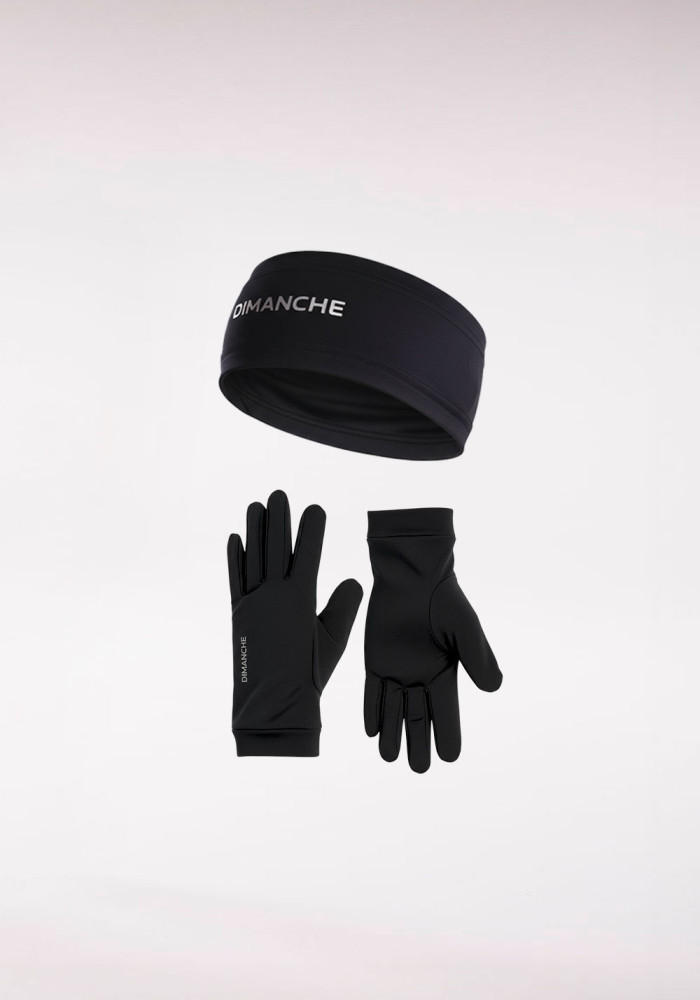 Pack Gants + Bandeau - Noir