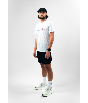 T-shirt Active Blanc Logo Tricolore H